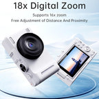 DX9 48MP 4K 3 inch HD LCD Flip Screen Retro Style CCD Mirrorless Digital Camera