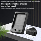 10pcs/Pack TDZ-01 3 in 1 Portable WiFi Battery Charger for M21G / M29HG / M26HG, with 50cm Charging Cable