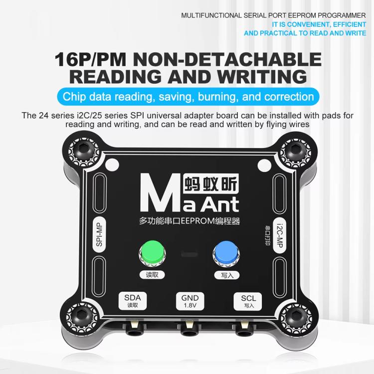 MaAnt E1 Multifunctional Serial Port EEPROM Programmer, Only Programmer, 16 Pro/16 Pro Max IC Module, Programmer+16 Pro/Pro Max IC module