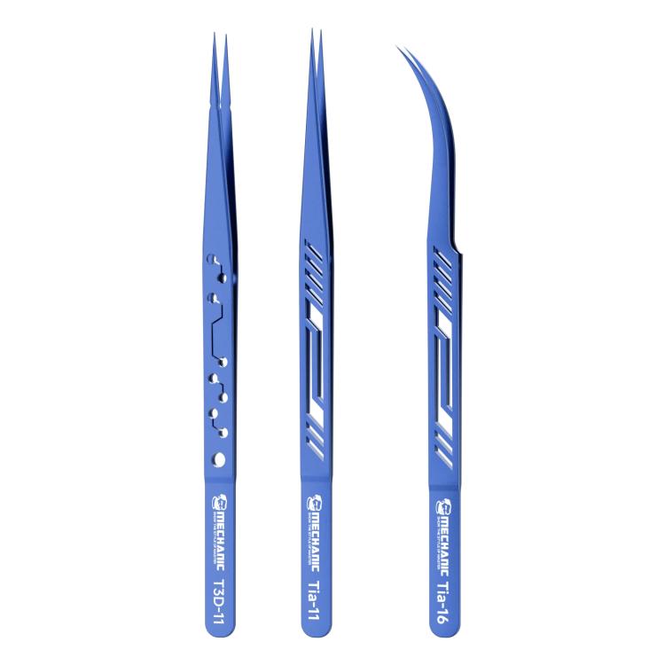 Mechanic Motherboard Flying Wire Titanium Alloy Tweezers, T3D-11, Tia-11, Tia-16
