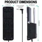 6.35mm Connector Piano Sustain Pedal MIDI Synthesizer Pedal, Cable Length: 1.85m, Cable Length: 1.85m
