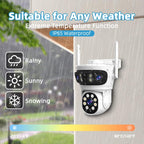 RH-TC3L 3MP Triple Lens HD Outdoor PTZ Security Dome Camera, EU Plug, US Plug, UK Plug, AU Plug