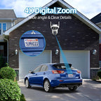 RH-TC3L 3MP Triple Lens HD Outdoor PTZ Security Dome Camera, EU Plug, US Plug, UK Plug, AU Plug