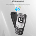 BM80 4G Mini Mobile Phone, 0.85 inch Hands Free Bluetooth Dialer Headphone, MP3 Music, Dual SIM, Network: 4G