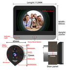 RH-PD7 4.3 inch HD Screen 360 Degree Panoramic Peephole 2.4G Wireless WiFi Video Doorbell, RH-PD7