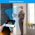 RH-PD7 4.3 inch HD Screen 360 Degree Panoramic Peephole 2.4G Wireless WiFi Video Doorbell, RH-PD7
