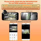 RH-PD9 4.3 inch HD Screen Microwave Radar Motion Detection Peephole WiFi Video Doorbell, RH-PD9