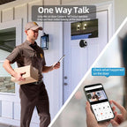 RH-PD9 4.3 inch HD Screen Microwave Radar Motion Detection Peephole WiFi Video Doorbell, RH-PD9