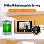 RH-TPD08 720P 2.8 inch Display Electronic Peephole 2.4G Wireless Video Doorbell