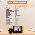RH-TPD08 720P 2.8 inch Display Electronic Peephole 2.4G Wireless Video Doorbell