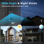 RH-TPD10-W 4 inch IPS Screen Tuya Smart Two-Way Audio Intercom WiFi Video Doorbell