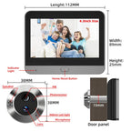 RH-PD6-I 4.3 inch HD Screen Motion Detection Smart WiFi Video Doorbell, RH-PD6-I