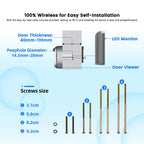 RH-PD6-I 4.3 inch HD Screen Motion Detection Smart WiFi Video Doorbell, RH-PD6-I