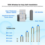 RH-PD8-I 4.3 inch HD Screen No Red Spot Night Vision WiFi Video Doorbell, RH-PD8-I