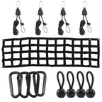 60 x 18 inch Heavy Duty Tailgate Cargo Net with Adjustable Rope Hooks, 60 x 18 inch