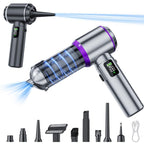 SUITU Digital Display Car Cordless High Power Brushless Vacuum Cleaner, One Touch Dustbin Emptying, Long Dust Collection Bin