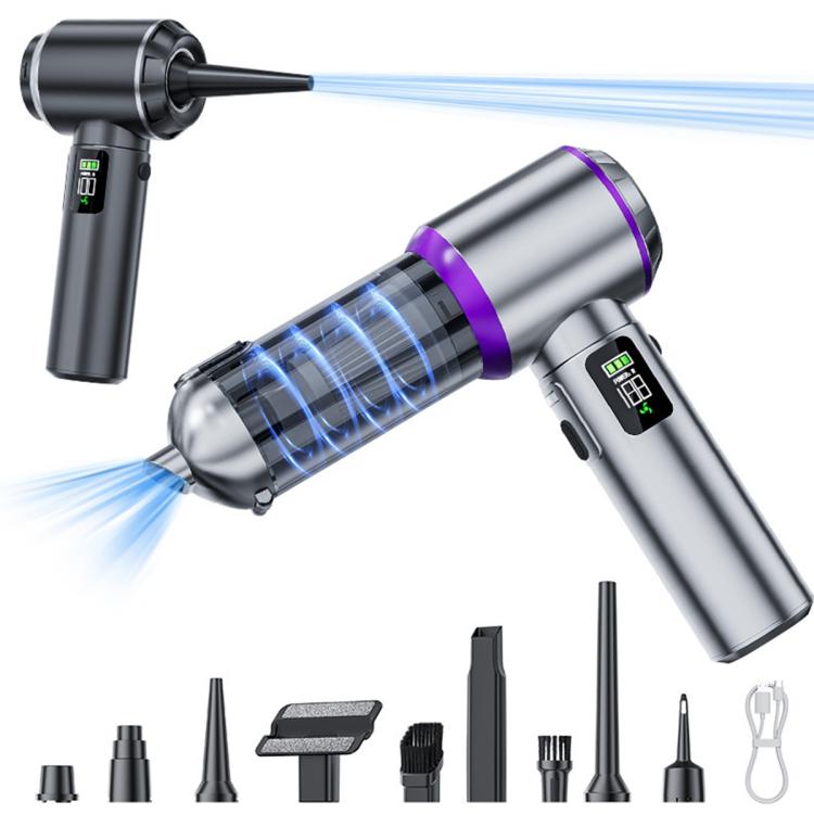 SUITU Digital Display Car Cordless High Power Brushless Vacuum Cleaner, One Touch Dustbin Emptying, Long Dust Collection Bin