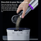 SUITU Digital Display Car Cordless High Power Brushless Vacuum Cleaner, One Touch Dustbin Emptying, Long Dust Collection Bin