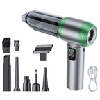 SUITU Handheld Blow Suction Combo LED Display Brushless Vacuum Cleaner, One Touch Dustbin Emptying, Long Dust Collection Bin