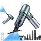 SUITU Handheld Blow Suction Combo LED Display Brushless Vacuum Cleaner, One Touch Dustbin Emptying, Long Dust Collection Bin