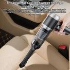 SUITU Handheld Blow Suction Combo LED Display Brushless Vacuum Cleaner, One Touch Dustbin Emptying, Long Dust Collection Bin