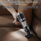 SUITU Handheld Blow Suction Combo LED Display Brushless Vacuum Cleaner, One Touch Dustbin Emptying, Long Dust Collection Bin