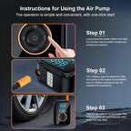 SUITU ST-5535B 4000mAh Digital Display Wireless Car Air Pump Electric Smart Tire Inflator