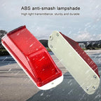 Solar Powered Nighttime LED Flashing Warning Light, Double-sided Tape, Screw