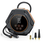 SUITU Car Triangular Air Pump Electric Air Tire Inflator, Button Version, Touch Screen Version