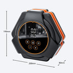 SUITU Car Triangular Air Pump Electric Air Tire Inflator, Button Version, Touch Screen Version