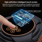 SUITU Car Triangular Air Pump Electric Air Tire Inflator, Button Version, Touch Screen Version