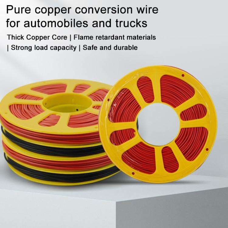60m Car Pure Copper Core Insulated Electrical Cable, 0.75 Square, 1 Square, 1.5 Square