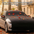 SUITU ST-3964 Universal Car Oxford Fabric Snowproof Sunshade Half Car Cover Protective Cover