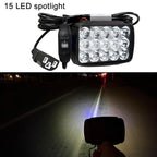 DC12-85V Motorcycle High-intensity LED Spotlight, Ultra-bright 15 LEDs + Screw, 15 LEDs + Screw + Switch + Clamp + 2.5m Plug, Ultra-bright 30 LEDs + Screw, 30 LEDs + Screw + Switch + Clamp + 2.5m Plug, Ultra-bright 36 LEDs + Screw                      ...