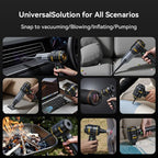SUITU ST-6704APlus Car Digital Display Blow Suction Combo Vacuum Cleaner, One Touch Dustbin Emptying