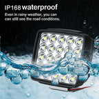 DC12-80V IP68 Waterproof Car Ultra-bright LED Spotlight, 15 LEDs, 45 LEDs