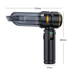 SUITU ST-6704BPlus Car Digital Display Blow Suction Combo Vacuum Cleaner, Extended Dustbin