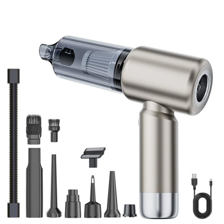 SUITU ST-6103BPlus 6000mAh Small Handheld Blow Suction Combo Car Vacuum Cleaner, ST-6103BPlus (Champagne Bright Silver), ST-6103BPlus (Metal Gray Silver), ST-6103BPlus (Blue Gold), ST-6103BPlus (Black Purple)