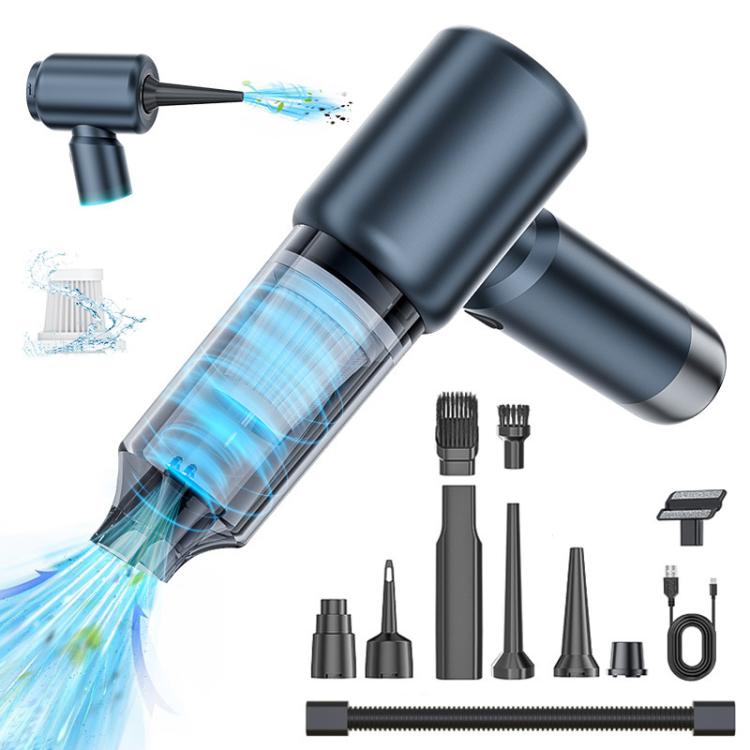 SUITU ST-6103BPlus 6000mAh Small Handheld Blow Suction Combo Car Vacuum Cleaner, ST-6103BPlus (Champagne Bright Silver), ST-6103BPlus (Metal Gray Silver), ST-6103BPlus (Blue Gold), ST-6103BPlus (Black Purple)