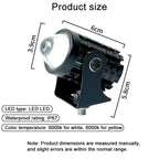 DC12-60V Motorcycle Ultra-bright LED mini Spotlight, without Switch, with Switch