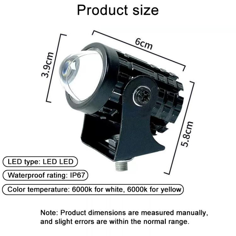 DC12-60V Motorcycle Ultra-bright LED mini Spotlight, without Switch, with Switch