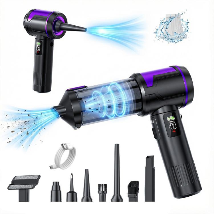 SUITU ST-6708APlus Digital Display Handheld Blow Suction Combo Car Brushless Motor Vacuum Cleaner, ST-6708APlus