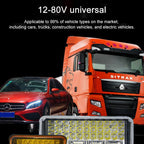 DC 12V-80V LED Super Bright Headlight Beam Driving Light for Electric Vehicle, Tractor, ATV/UTV, 15-LEDs Single Light, 3 inch 18-LEDs Single Light, 4 inch 30-LEDs High Low Light, 5 inch 48-LEDs High Low Light, 7 inch 57-LEDs High Low Light             ...