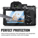 3pcs HD Anti-Scratch Anti-Fingerprint Tempered Glass Film, For Sony Alpha 7 V  / ILCE-7M5