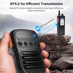 UNIWA BM008 BT5.2 Wireless Handheld Intercom PTT Microphone Walkie Talkie