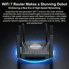 COMFAST CF-WR673BE WiFi 7 Gigabit Dual-Band 2700M Gaming Wireless Router, AU Plug, EU Plug, US Plug