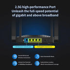 COMFAST CF-WR673BE WiFi 7 Gigabit Dual-Band 2700M Gaming Wireless Router, AU Plug, EU Plug, US Plug