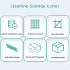 BEST BST-QJ3 Nano Sponge Cutting Storage Box with 10 Sponge Sheets, BEST BST-QJ3