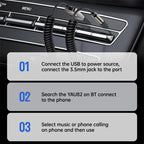 Yesido YAU82 AUX 3.5mm Car Bluetooth 5.0 Audio Adapter, YAU82