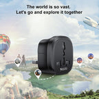Yesido MC43 UK Plug Converter Travel Universal Adapter, MC43